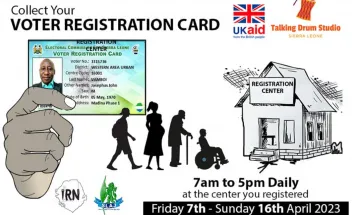 Sierra Leone Begins Distribution of Voter ID cards