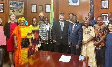 US Ambassador Bryan Hunt meets Samura Kamara