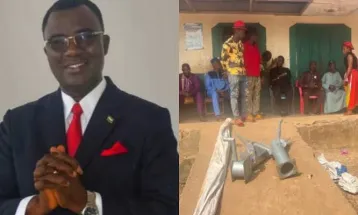 APC Chieftain Dr. Richard Konteh Donates Bore Hole to Kukuna Village