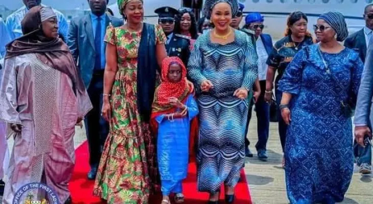 First Lady Fatima Bio Arrives in Nigeria for Cancer Awareness Seminar