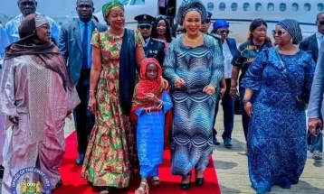 First Lady Fatima Bio Arrives in Nigeria for Cancer Awareness Seminar