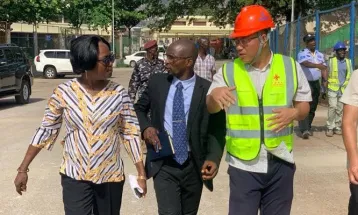 Sports Minister and Deputy Inspect Ongoing Rehabilitation Work at National Stadium