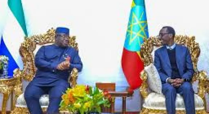 President Bio Arrives in Ethiopia for Global Conference on Ending Hunger
