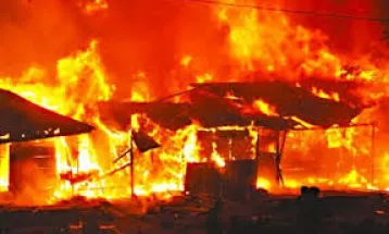 Fire Devastates Business Shops in Koidu City Center