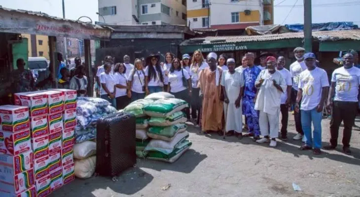 Food Donation Brings Relief to Disabled Community in Freetown