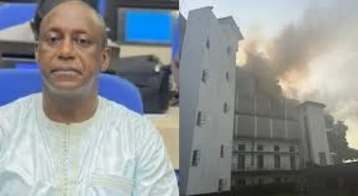Fire at State House Destroys Offices Linked to Yumkella