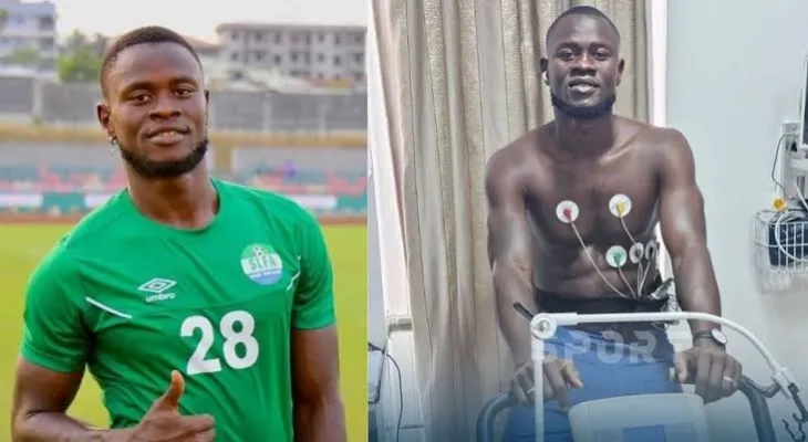 How Musa Tombo Fainted Twice While Training With FC Sfaxien