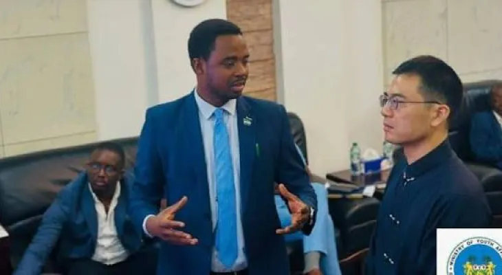 New Chinese Ambassador Meets Youth Minister to Strengthen Youth-Focused Development in Sierra Leone