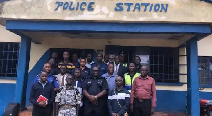 Community and Police Unite as New Police Station Project Begins in Kambia District